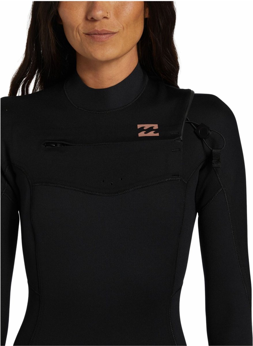 2026 Billabong Dames Foil 4/3mm Borst Ritssluiting Wetsuit