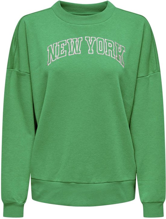 Only Trui Onlconni L/s O-neck Box Ub Swt 15325354 Deep Mint/new York Dames Maat - M
