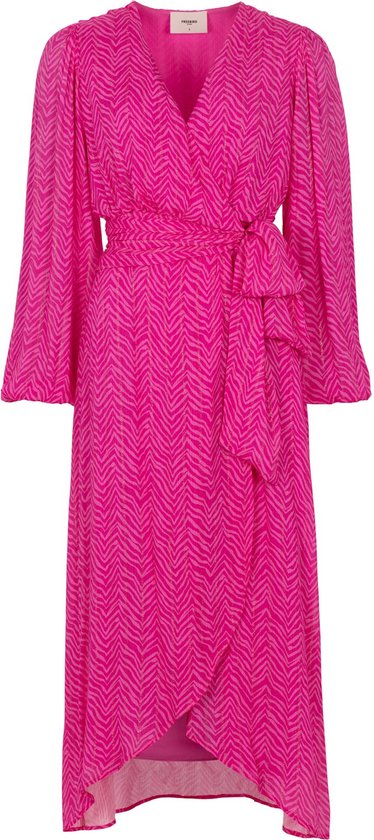 Freebird Jurk Dress Blossom Ss 1674 Super Pink Dames Maat - XL