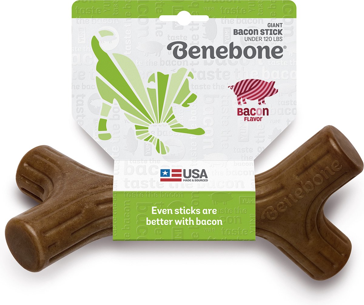 Benebone - Kauwartikelen - Ben Baconstick Bacon-g 814300 - 197538