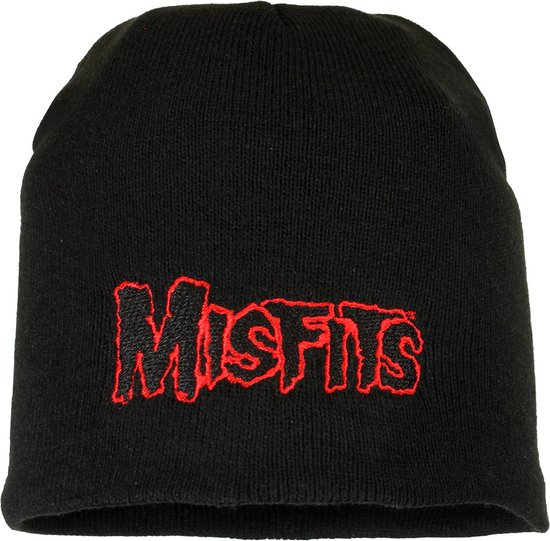 Misfits Red Band Logo Beanie Muts Zwart