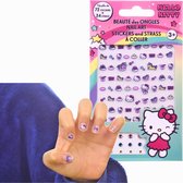 Hello Kitty Nagelstickers - Voor Kinderen - Set van 72 Stickers + 24 Steentjes - Officieel Gelicentieerd