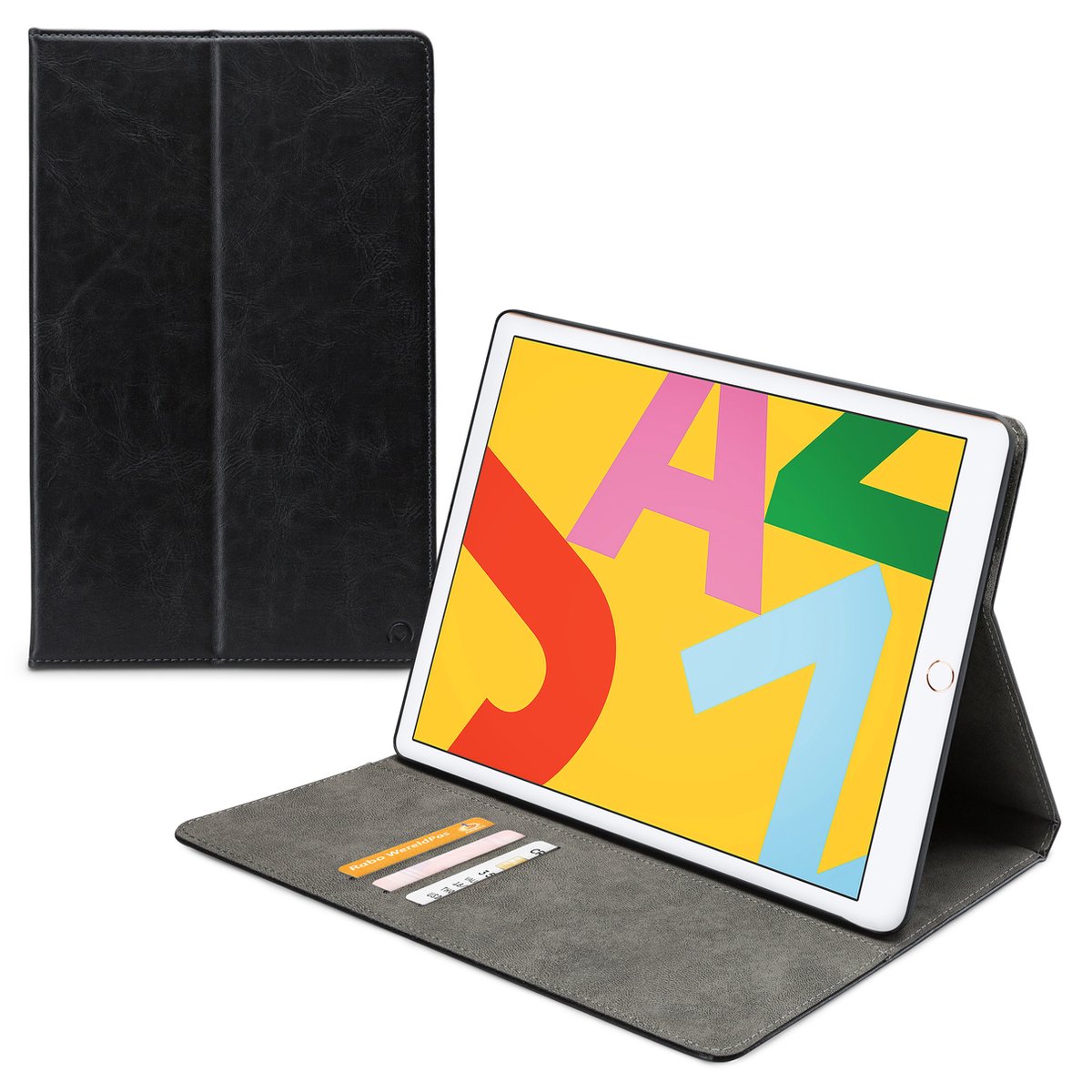 Mobilize Tablethoes geschikt voor Apple iPad 9 (2021) Hoes | Mobilize Premium Folio Bookcase - Zwart