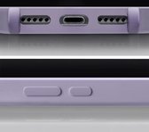 Mobilize Telefoonhoesje geschikt voor Samsung Galaxy S23 Ultra Flexibel TPU | Mobilize Lanyard Gelly Hoesje met koord - Pastel Purple | Paars