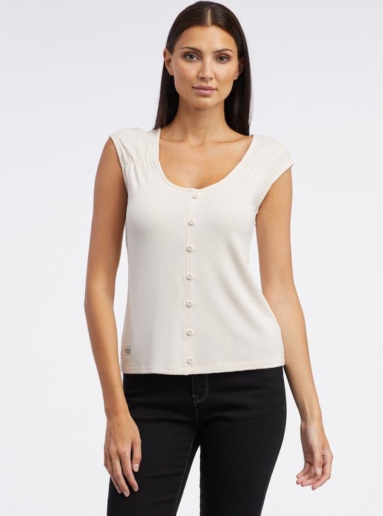 Ragwear dames top mouwloos top dames Latisha beige maat L bol