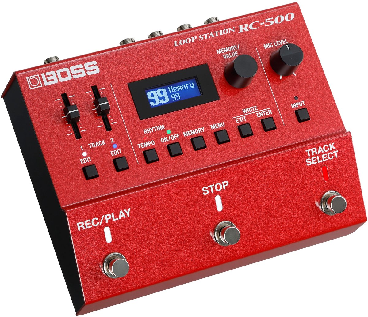 Boss RC-500 - Loop Station, 13 uur stereo opnametijd - Rood