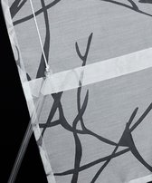 Vouwgordijn met klittenband woonkamer vouwgordijn uitbrander gordijnen modern lintjesrolgordijn gordijnen wit # 4 B x H 120 x 140 cm 1 stuk