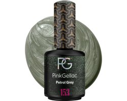 Pink Gellac Gellak - 153 Petrol Grey 15ml - Grijze Gel Nagellak - Gellac - Gel Nagels Producten