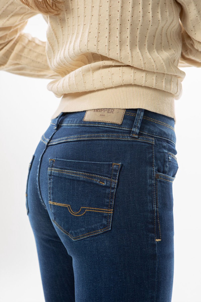 Tripper VERONA Dames Slim Fit Jeans Blauw - Maat W31 X L32