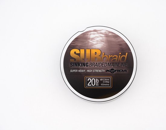 Korda - Sub Braid - 15lb - 0.30mm - 1200m - Donkergroen van Korda — afbeelding 3