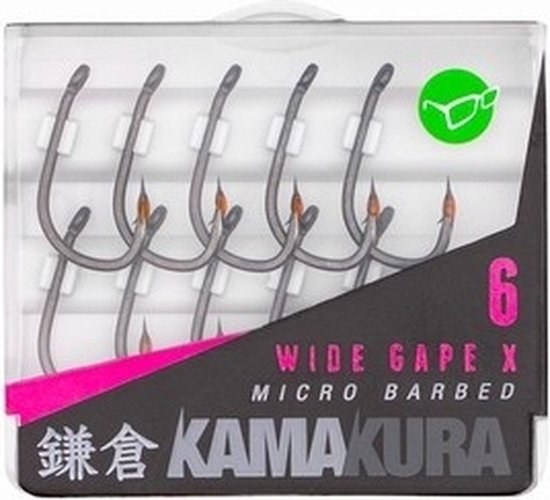 Korda Kamakura Wide Gape X - Crochet - Taille 8 - Grijs