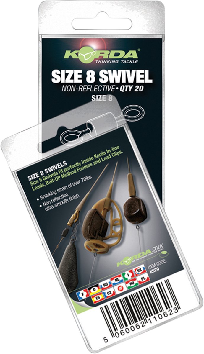 Korda Flexi Ring Swivels - Wartel van Korda — afbeelding 3