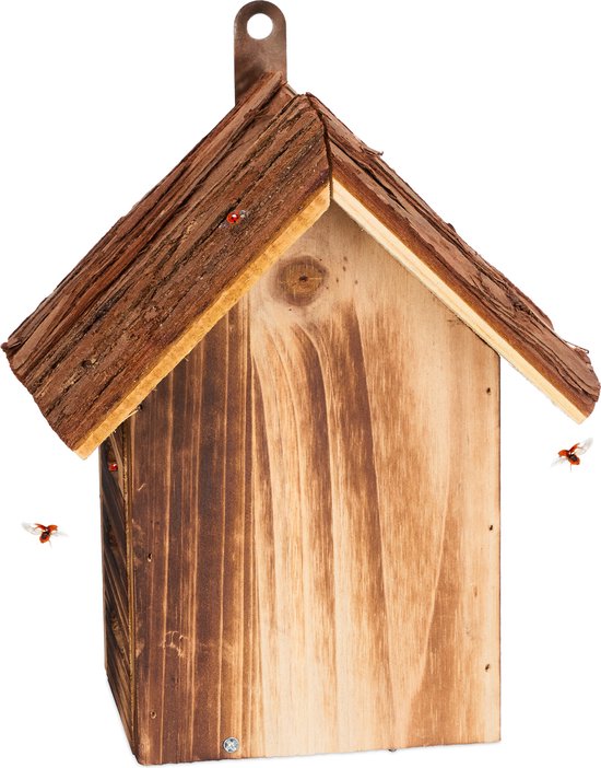 Relaxdays parasolvoet halfrond, weerbestendig, zwaar, tuin & terras, stokdikte 38 mm, BxD: 50 x 32 cm, bruin