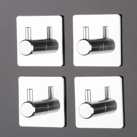 Stuks Zelfklevende 304 Roestvrij Staal Zwarte Handdoekhaken Geen Boren Badkameraccessoires Zwarte Handdoekhaak Badjashaak Gouden Kapstokhaak~p119649185