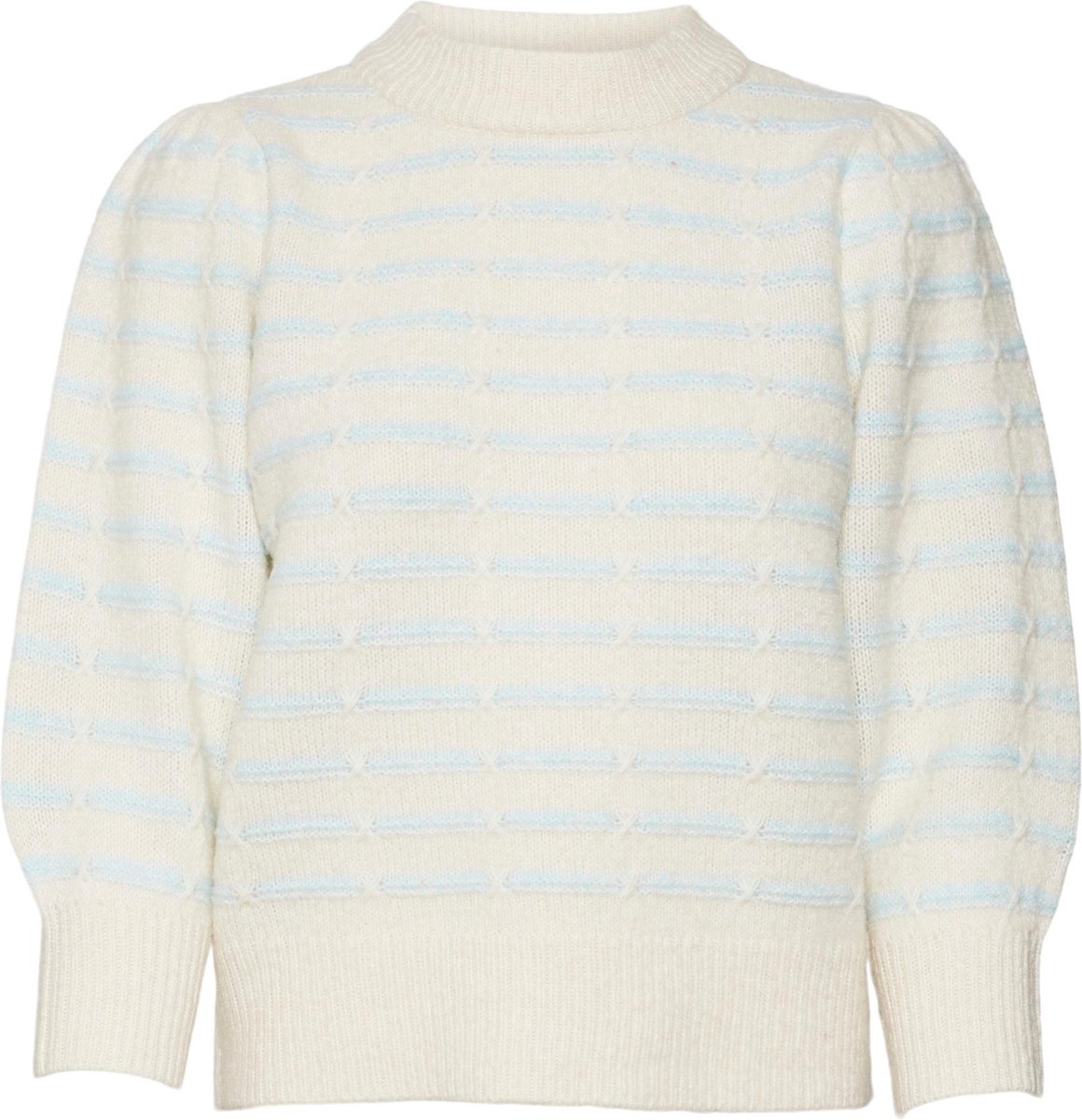Vero Moda VmLeonor 3/4 O-Neck Pullover Birch WIT S