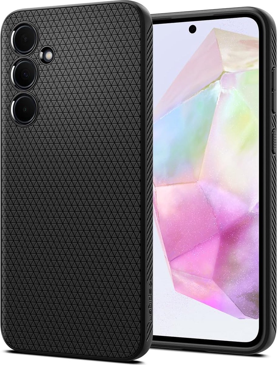 Spigen Geschikt voor Samsung Galaxy A35 5G - Liquid Air - Back Cover Hoesje - Zwart
