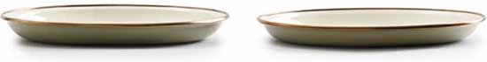 Barebones Enamel Plate/Bord, 30 cm - Olive - Set van 2 - Emaille borden olijfgroen — afbeelding 4