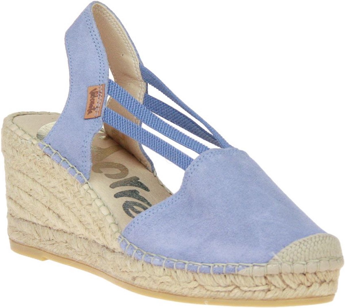 Vidoretta Espadrilles Jeansblauw Met Sleehak