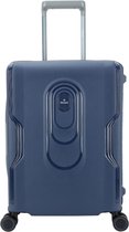 Bagage à main rigide / trolley / valise de voyage Decent - 55 x 40 x 20 cm - OnTour - Blauw