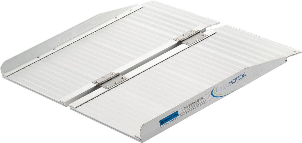 Goedkoopste Opvouwbare oprijplaat aluminium - 61 cm - Drempelplaat - Drempelhulp