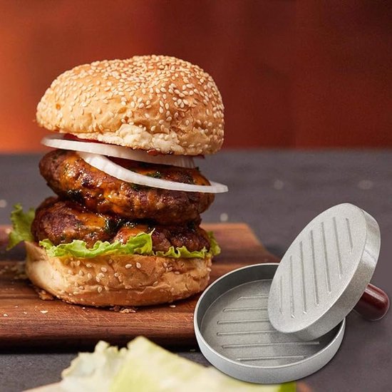 Waledano® Presse à Hamburger Professionnelle 2 PCS - Machine à Hamburger - Broyeur de Burger - Presse à Burger - Batterie de cuisine - Moule à Viande Hachée pour Hamburgers