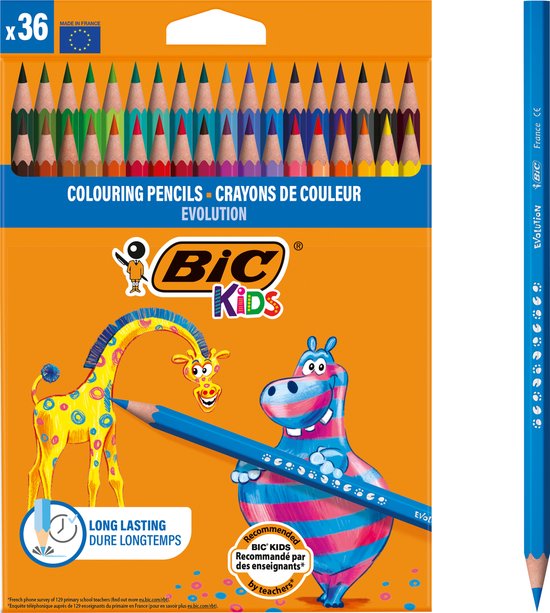 BIC Kids Ecolution Evolution Houtloze Kleurpotloden