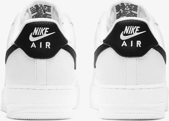 Nike Air Force 1 '07 Heren Sneakers - White/Black - Maat 44.5 - Nike