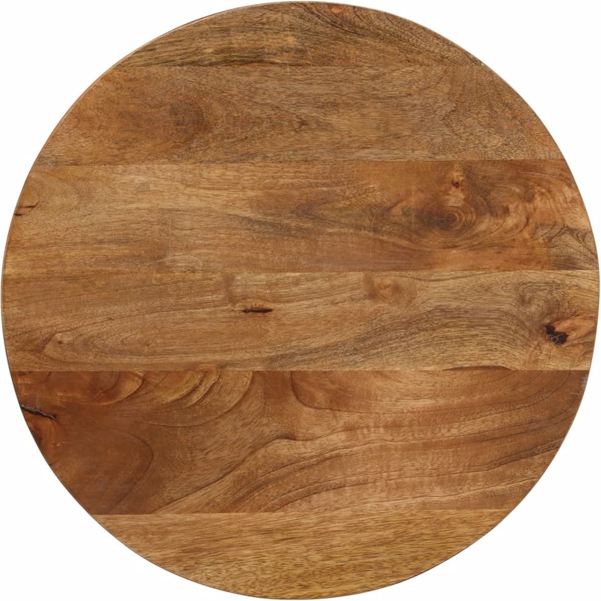vidaXL Tafelblad rond 15-16 mm 80 cm massief gerecycled hout