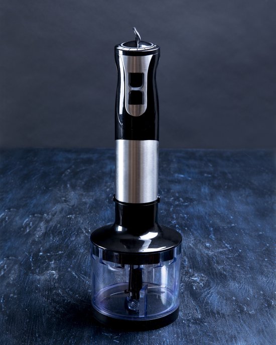Gastronoma Staafmixer set - 1000W - Hakmolen Garde en Maatbeker - 18210001 - Zwart RVS van Gastronoma — afbeelding 2