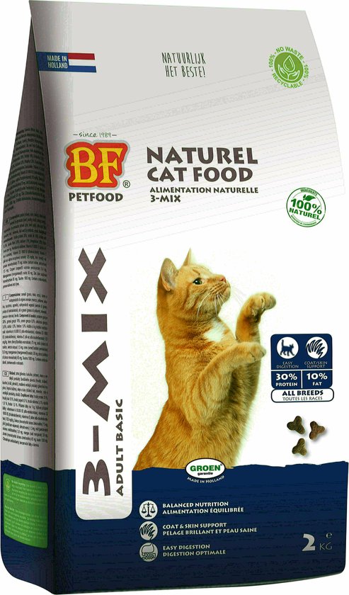 Biofood Kattenvoeding Kat 3-Mix - 2 KG