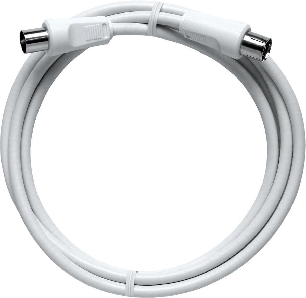 Axing BAK 150-80 coax-kabel 1,5 m IEC Wit