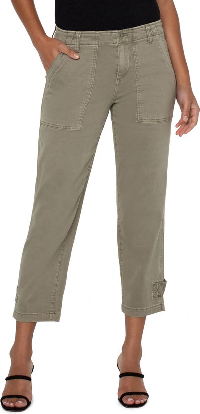 Liverpool Utility Crop Pant Safari Sand