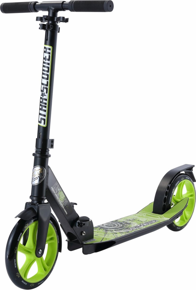 STAR SCOOTER Alu City vouwbaar 205mm Cruising zwart / groen