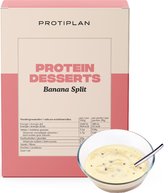 Protiplan | Dessert Bananensplit | 7 x 25 gram | Heerlijk koolhydraatarm toetje of tussendoortje | Geschikt voor ieder dieet