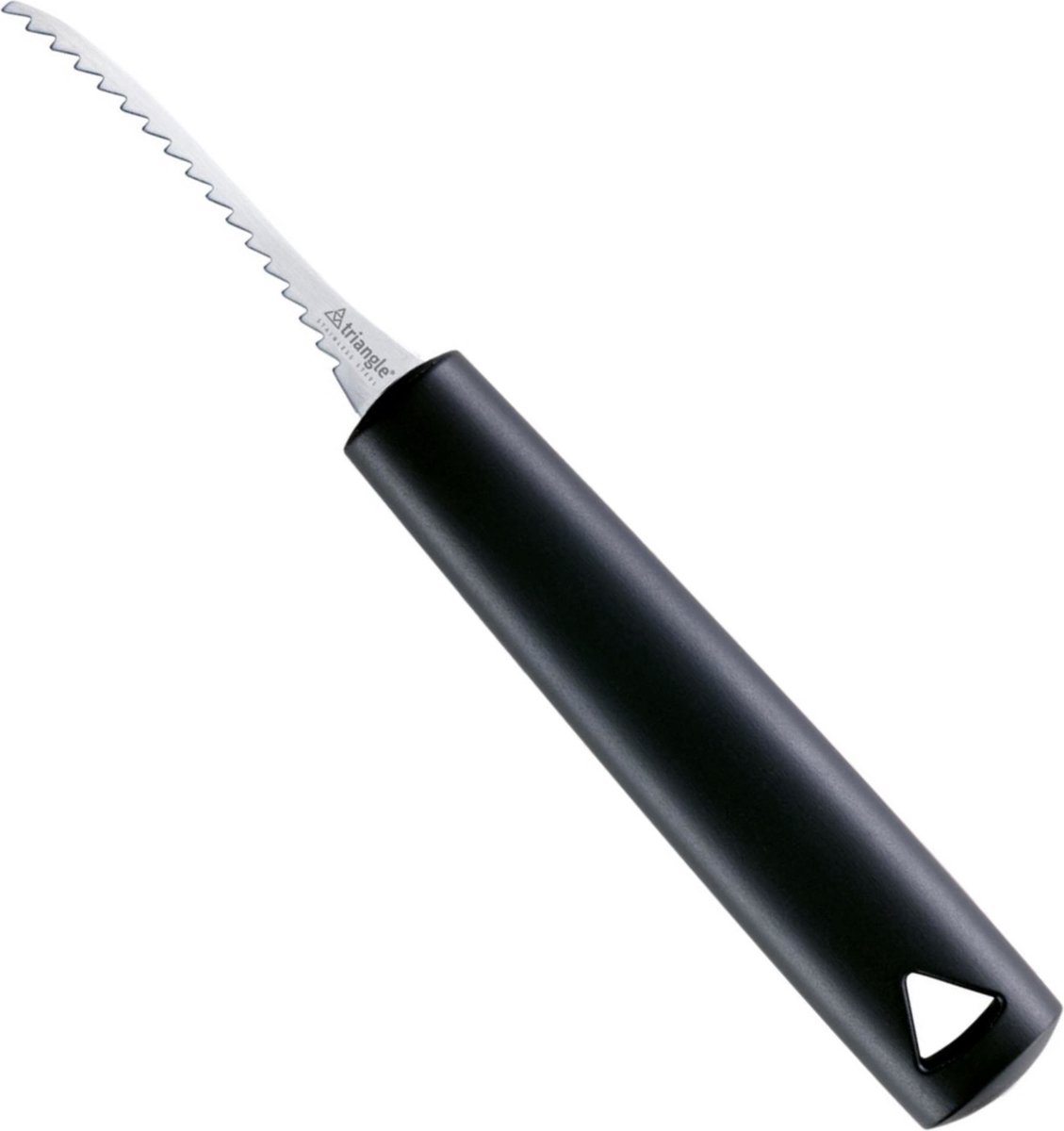 Triangle Pompoenzaagje met Ophangsysteem – RVS – 23 cm – Vaatwasserbestendig