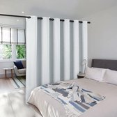 Tringle à rideau en acier inoxydable 76 cm avec supports réglables et ensemble de ferrures - Design moderne pour cloison chambre salon salle de bain (Zwart)