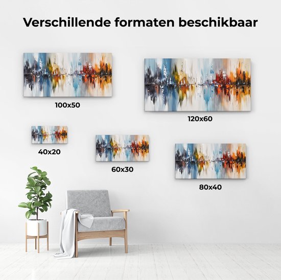 Tableau Art Abstrait Sur Toile 100x50 Cm - Impression Moderne, Marque Tulup