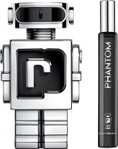 Bol.com Paco Rabanne Phantom Giftset - 100 ml eau de toilette spray + 20 ml eau de toilette spray - cadeauset voor heren aanbieding
