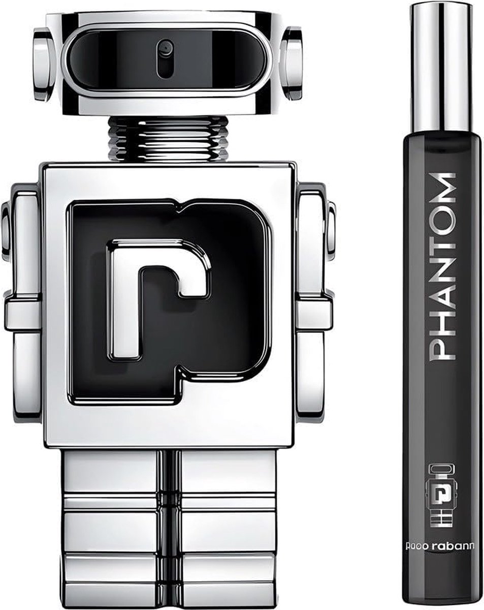 Goedkoopste Paco Rabanne Phantom Giftset - 100 ml eau de toilette spray 20 ml eau de toilette spray - cadeauset voor heren