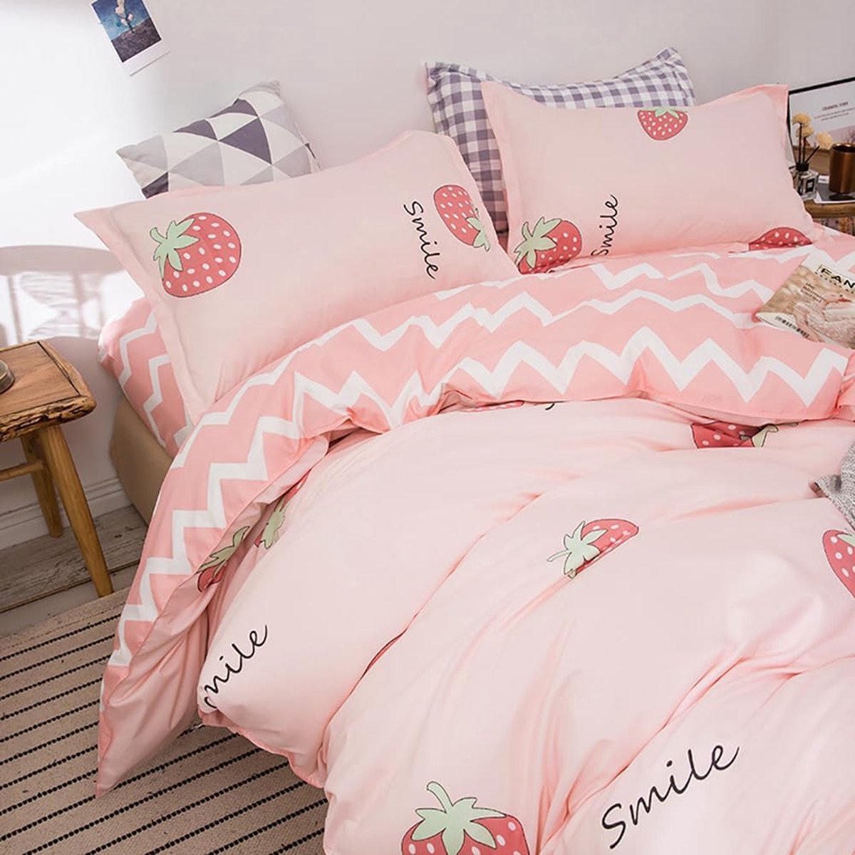 IMSY Beddengoed 3D Rose dekbedovertrek 135 x 200 cm