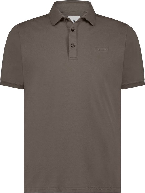 State of Art - Polo Piqué Marron - Coupe moderne - Polo Homme Taille M