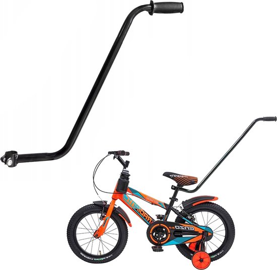 SEZGoods Duwstang Kinderfiets - Universeel - Zwart