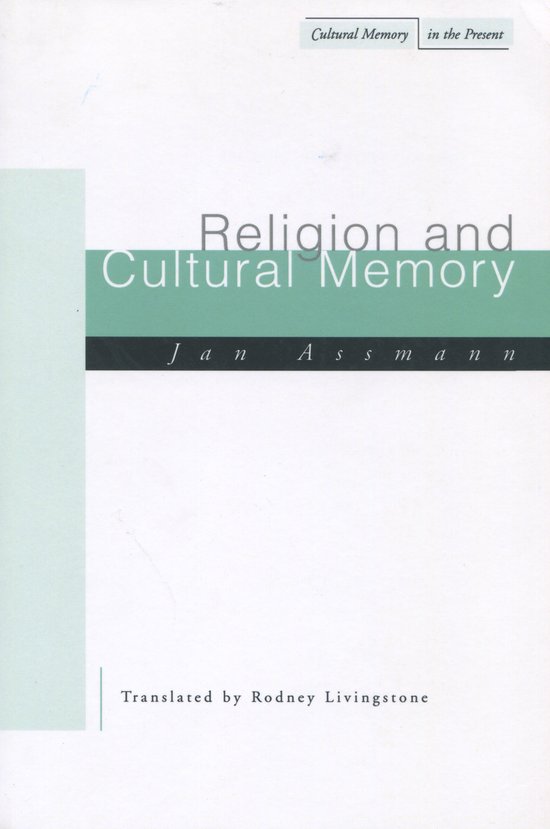 Boekomslag met de titel 'Religion and Cultural Memory' en de naam 'Jan Assmann'.
