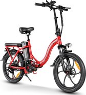 CY20 opvouwbare E-bike 250 watt motorvermogen topsnelheid 25km/u 20X2.35’’ banden 7 versnellingen kilometerstand 40 km