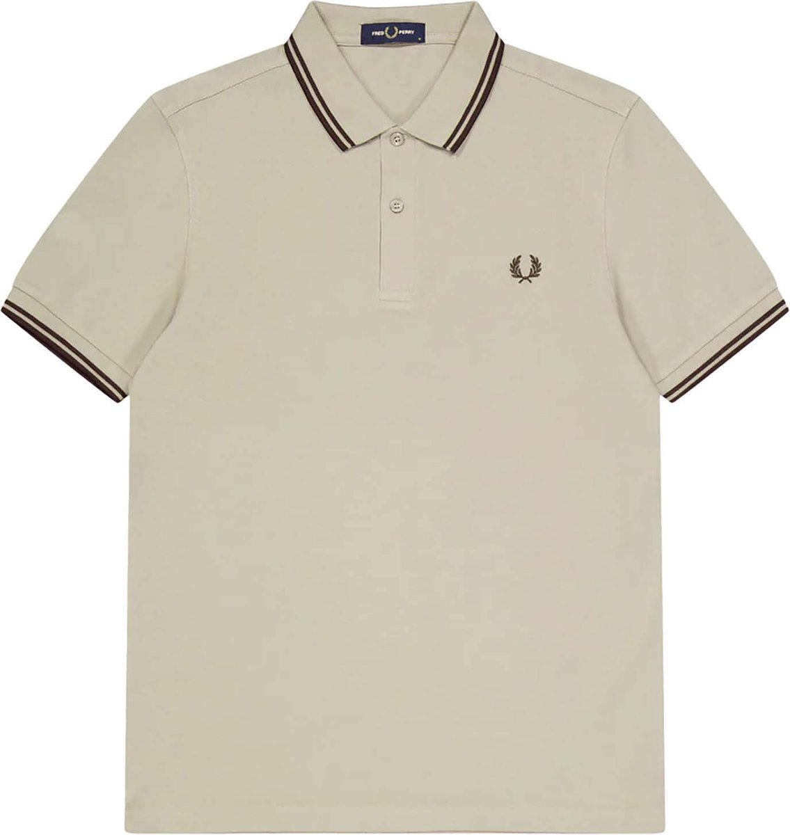 Fred Perry Polo M3600 Greige U84 – Heren Grijs