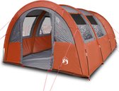 vidaXL-Tent-4-persoons-483x340x193-cm-185T-taft-grijs-en-oranje