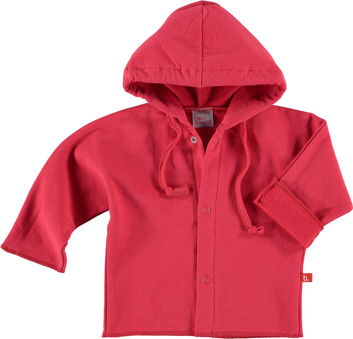 Baby vest bio sweatstof rood 62-68 Limobasics