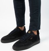 Manfield - Heren - Donkerblauwe suède sneakers - Maat 41