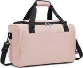 Reistas voor mannen en vrouwen Kleine handbagage 40x20x25 Handbagagetas voor vliegtuig Reisbagage Bagage Weekender met schouderband (roze)