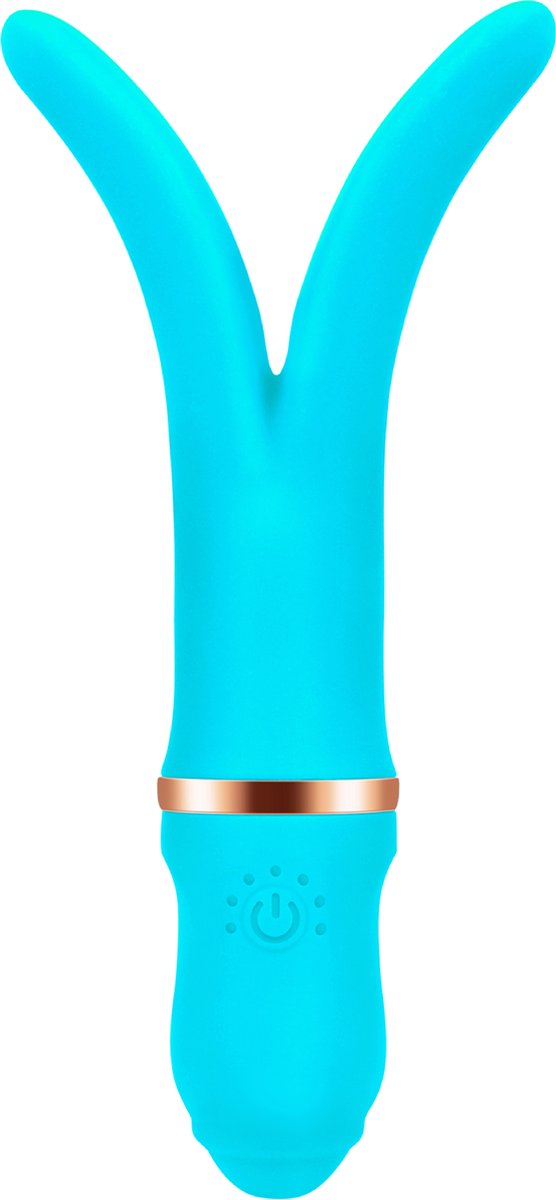 Goedkoopste Cupitoys® Vork vibrator - Blauw - 7 standen - Vibrators voor vrouwen en mannen - Sex toys voor vrouwen en mannen